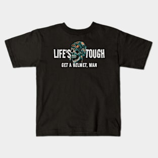 Life's Tough Get A Helmet - vintage Kids T-Shirt